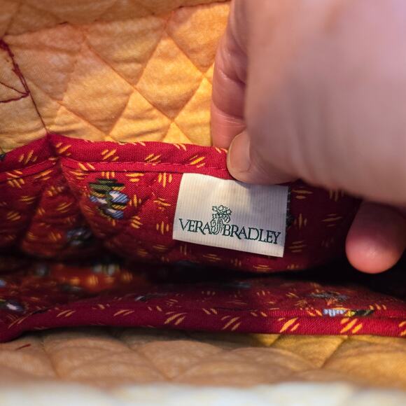 Vintage Vera Bradley Red Provincial Floral Shoulder Bag Retired Cottagecore READ - Picture 11 of 16